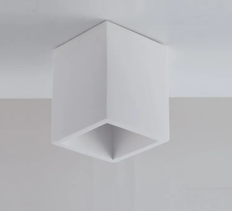 Plafonnier, Vertbois, plâtre, prêt à peindre, Charlotte, Simple, blanc, L11cm, H14cm - Nedgis