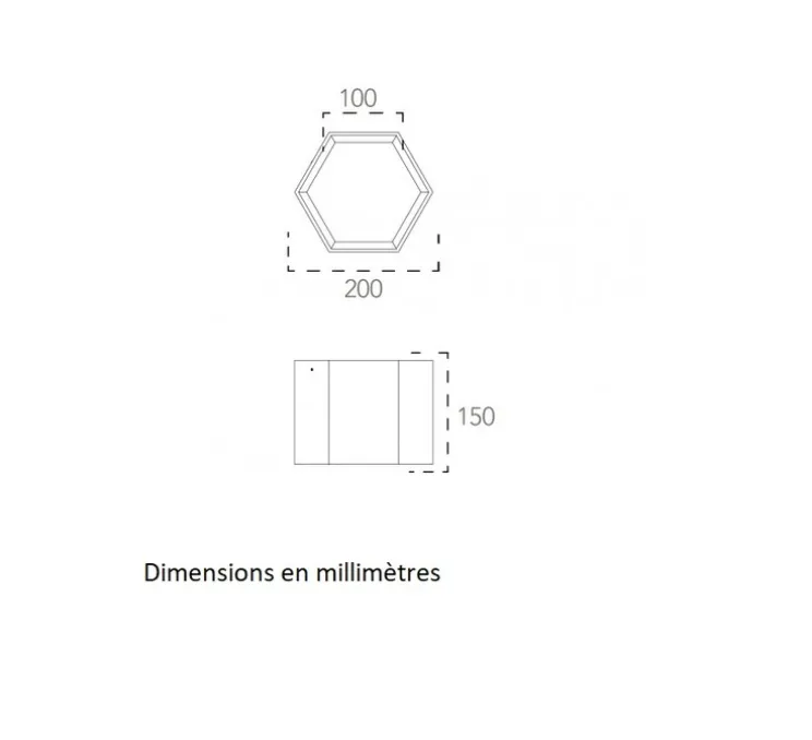 Plafonnier, Vertbois, plâtre, prêt à peindre, Audrey Simple, blanc, LED, 2700-6500K, 1310 lm, L20cm, H15cm - Nedgis