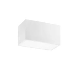 Plafonnier, Vertbois, plâtre, prêt à peindre, Marie Rectangle, L23cm, H13cm - Nedgis