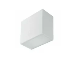 Plafonnier, Vertbois, plâtre, prêt à peindre, Marie Rectangle, L23cm, H13cm - Nedgis