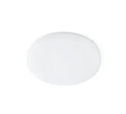Plafonnier, Zon Led, blanc mat, IP54, LED, dim, 3000K, 1600 lm, Ø28cm, H5cm - Faro