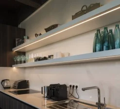 Profilé Grazia 10, Blanc, L200cm, H1,1cm - SLV