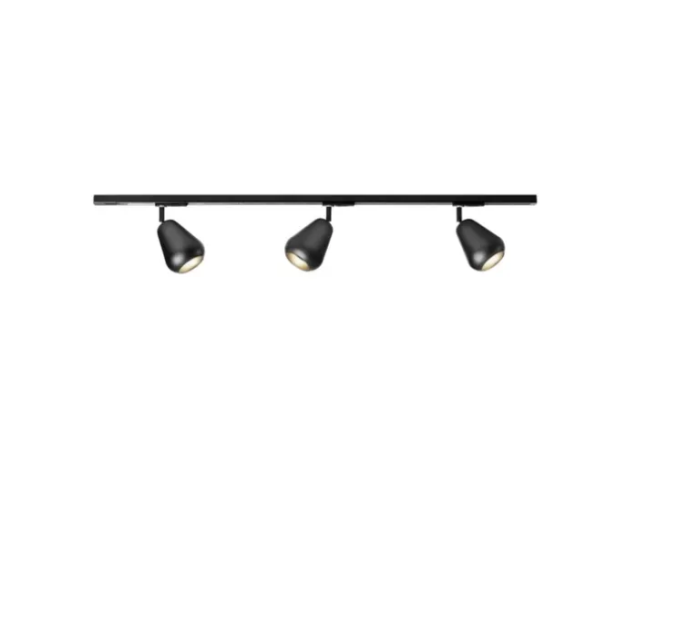 Rail avec spots, Anoli, noir, L106cm, H20cm - Nuura