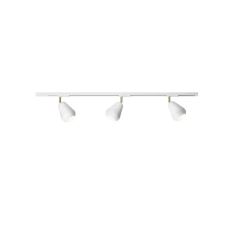Rail avec spots, Anoli, or nordique, blanc, L106cm, H20cm - Nuura