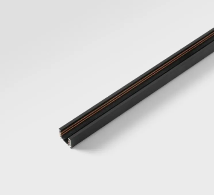 Rail, Pista 48 V, noir, L100cm, H2,1cm - Modular
