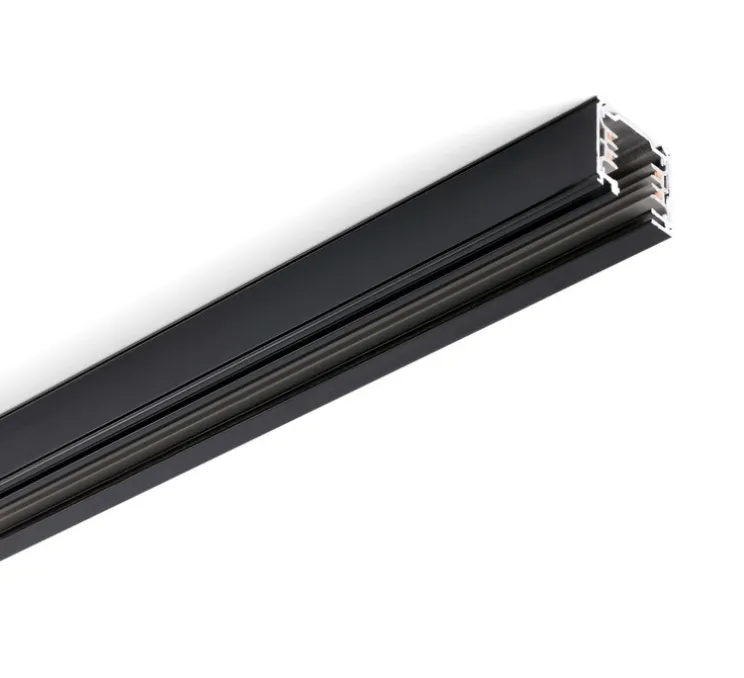 Rail, Track, triphasé, noir, L100cm, H2.3cm - Faro