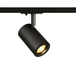 Spot , Enola B, pour rail 1 phase , GU10, noir, Ø6,7cm, H12cm - SLV