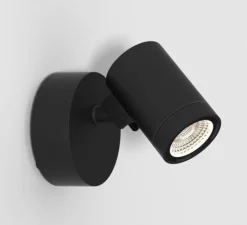 Spot, Bayville Single, noir, IP65,LED, 3000K, 490lm, L12,5cm, H10cm - Astro