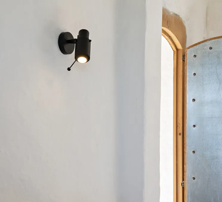 Spot, Biny LED, noir, sans interrupteur, 2700K, 450lm, L6,5cm, H15,4cm - DCW éditions Paris