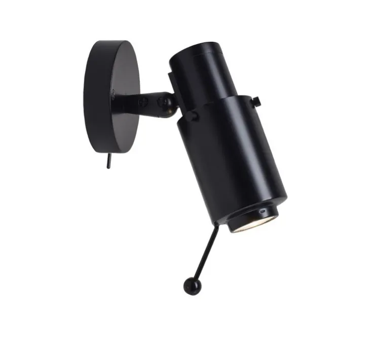 Spot, Biny Spot, LED, noir, avec interrupteur, 2700K, 450lm, L6,5cm, H15,4cm - Dcw editions