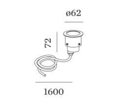 Spot, Blink Trim 1.0, noir, IP65, LED, dim, 3000K, 410 lm, Ø6,2cm, H7,2cm - Wever&Ducré