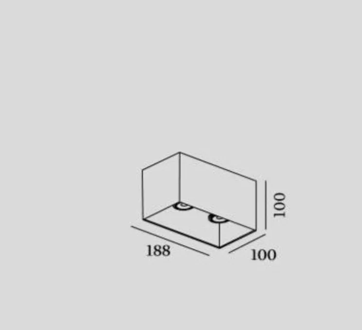 Spot, Box 2.0 LED, blanc, 3000k, 1120lm, L18,8cm, H10cm - WEVER ET DUCRE