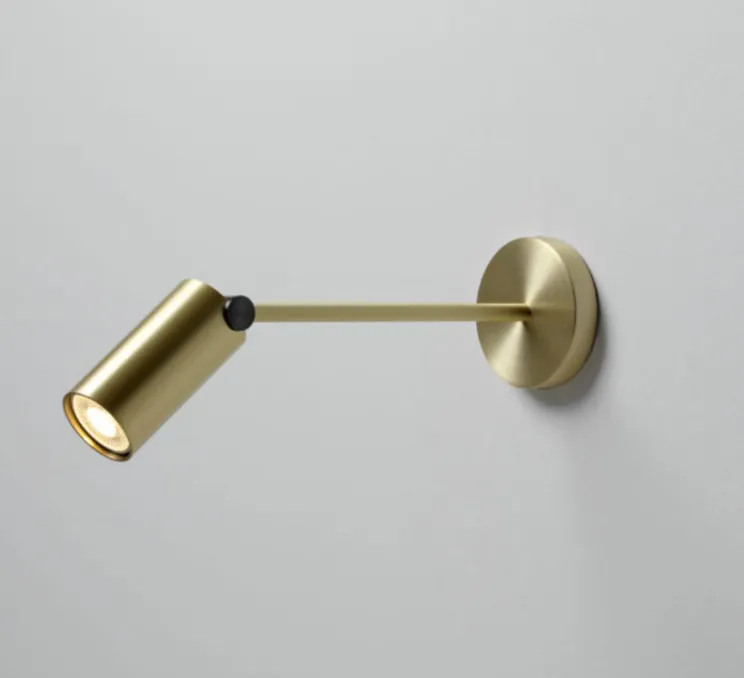 Spot, Calée XL, laiton satiné, graphite satiné, LED, 2700k, 700lm, L11cm, H25cm - CVL