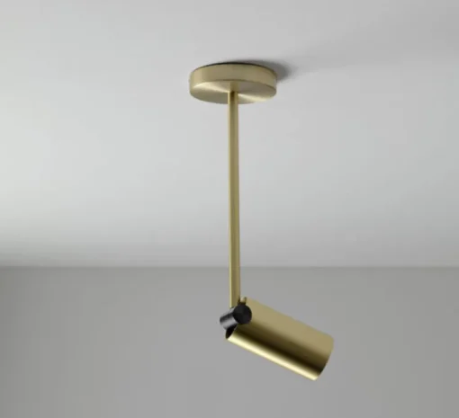 Spot, Calée XL, laiton satiné, graphite satiné, LED, 2700k, 700lm, L11cm, H25cm - CVL