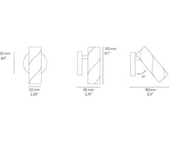 Spot, Candy, nickel satiné, LED, dim, 2700K, 630 lm, L5,2cm, H15,5cm - CVL