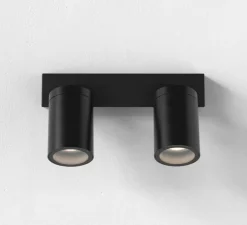 Spot, Dartmouth Twin, noir, IP44, L23,1cm, H12,7cm - Astro