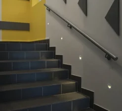 Spot de marche encastrable, Woro WL, blanc, LED, 3000K, 50 lm, Ø8cm, H2,9cm - SLV