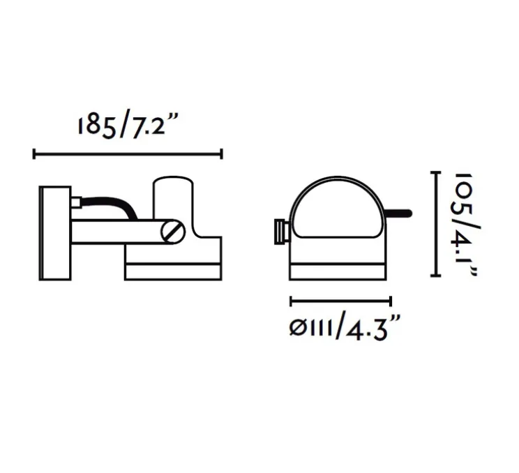 Spot d'extérieur, Alfa, noir, LED, Ø11cm - FARO