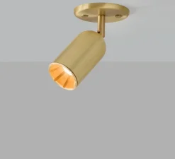 Spot, Doma, laiton brossé, Ø7cm, H19cm - Bert Frank