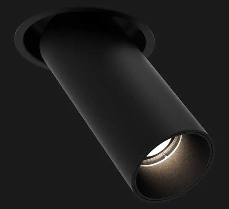 Spot en saillie, Tektus 45 Recessed, noir mat, dim, LED, 2700K, 124lm, Ø4,5cm, H11,3cm - Doxis