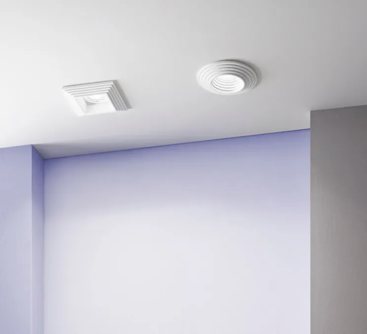 Spot en saillie, Vertbois, prêt à peindre, France-Angèle R1, blanc, Ø11,5cm, H4,9cm - Nedgis