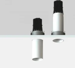 Spot encastré téléscopique, Nyx Tube, T35, mokka, H84-144mm, Ø40mm - LED- LUCIFERO'S