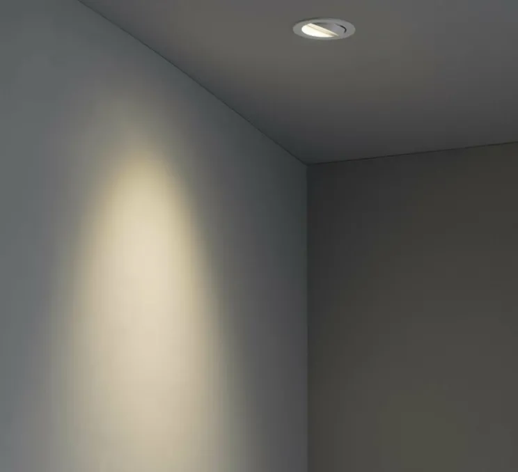 Spot encastrable, Argón R, blanc, Ø11,4cm, H4cm - Faro