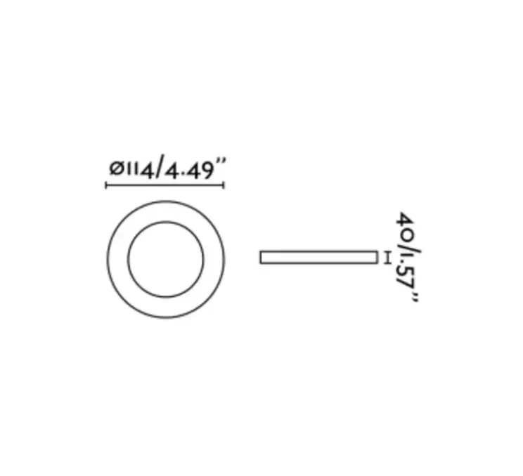 Spot encastrable, Argón R, blanc, Ø11,4cm, H4cm - Faro