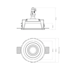 Spot encastrable, Blanco Round Adjustable, blanc, Ø11,5cm, P13,6cm - Astro