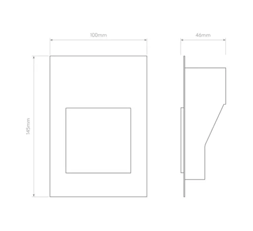 Spot encastrable, Borgo Trimless 65, blanc mat, LED, 3000K, 80lm, L10cm, H14,5cm - Astro