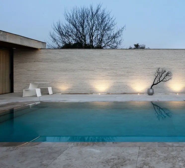 Spot encastrable de sol, Map Asym 1.2, acier inoxydable, IP67, LED, dim, 3000K, 730 lm, Ø12cm, H11,3cm - Wever&Ducré