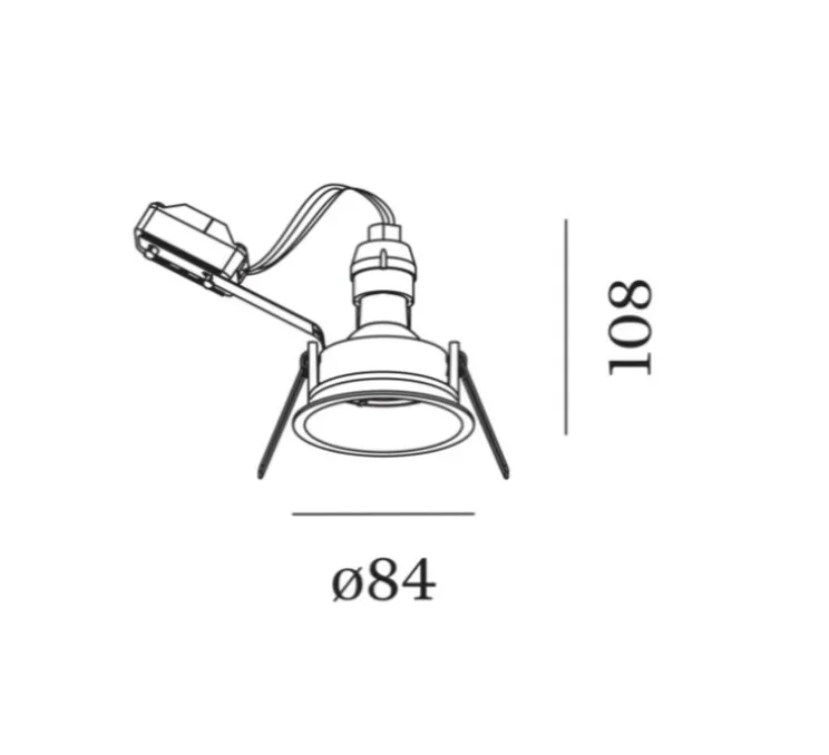 Spot encastrable, Deep 1.0 PAR16, GU10, or, Ø8,4cm, H10,8cm - Wever&Ducré