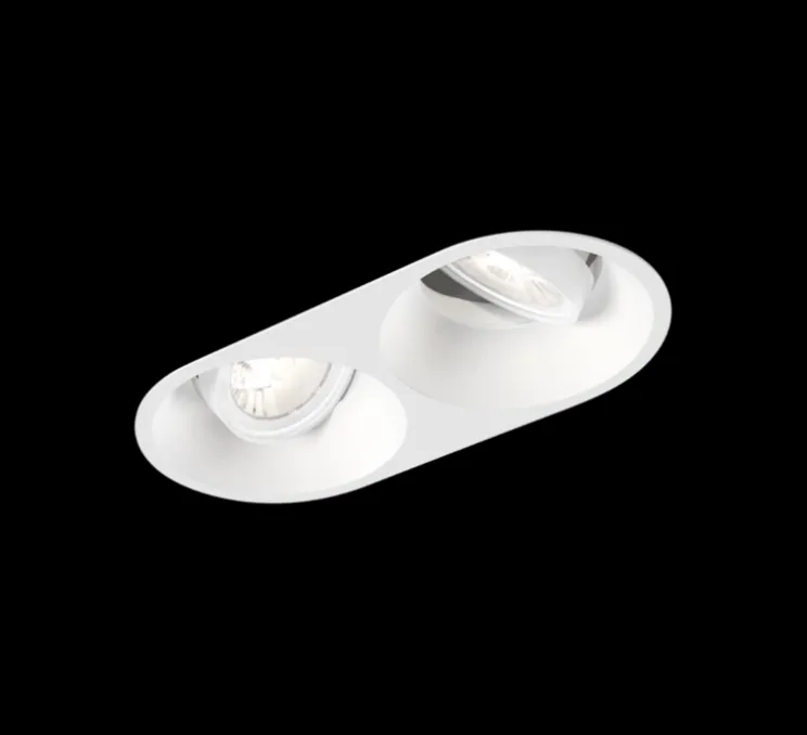Spot encastrable, Deep Adjust 2.0 LED, blanc, LED, 3000K, 2x1150/1550lm, L18,2cm, H8,5cm - Wever&Ducré