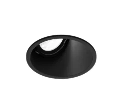 Spot encastrable, Deep Asym 1.0, noir mat, LED, dim, 3000K, 435 à 585 lm, Ø9,4cm, H9,5cm - Wever&Ducré