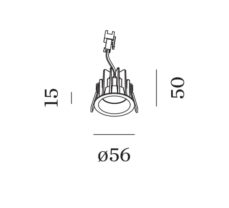 Spot encastrable, Deep Bijou IP65 1.0 LED, blanc, IP65, LED, 3000K, 405/620lm, Ø5,6cm, H5cm - Wever&Ducré