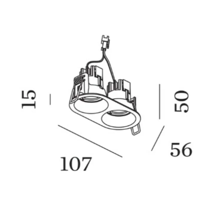 Spot encastrable, Deep Bijou 2.0, blanc, LED, 3000K, 765lm, L10,7cm, H5,0cm - Wever&Ducré