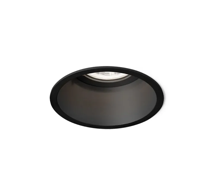 Spot encastrable, Deeper 1.0 LED, noir, Led, 3000K, 550/740lm, Ø8,5cm, H9,5cm - Wever&Ducré