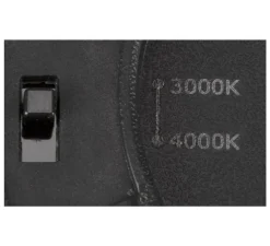 Spot encastrable, Downlight V 200, noir, IP54, LED, 3000/4000K, 2490 lm, Ø17,1cm, H3,9cm - SLV