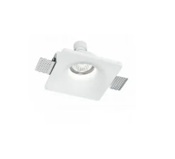 Spot encastrable en plâtre, prêt à peindre, Senso 1, blanc, L12cm, H4cm - Nedgis