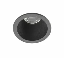 Spot encastrable, FOX, noir, LED, 2700K, 500lm, Ø4cm, H6,4cm - Faro