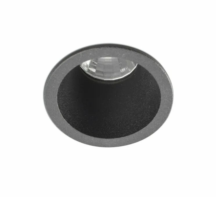 Spot encastrable, FOX, noir, LED, 2700K, 500lm, Ø4cm, H6,4cm - Faro
