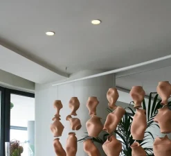 Spot encastrable, Fresh, GU10, blanc, Ø9cm, H6cm (hauteur plafond recommandée 14,5cm) - Faro