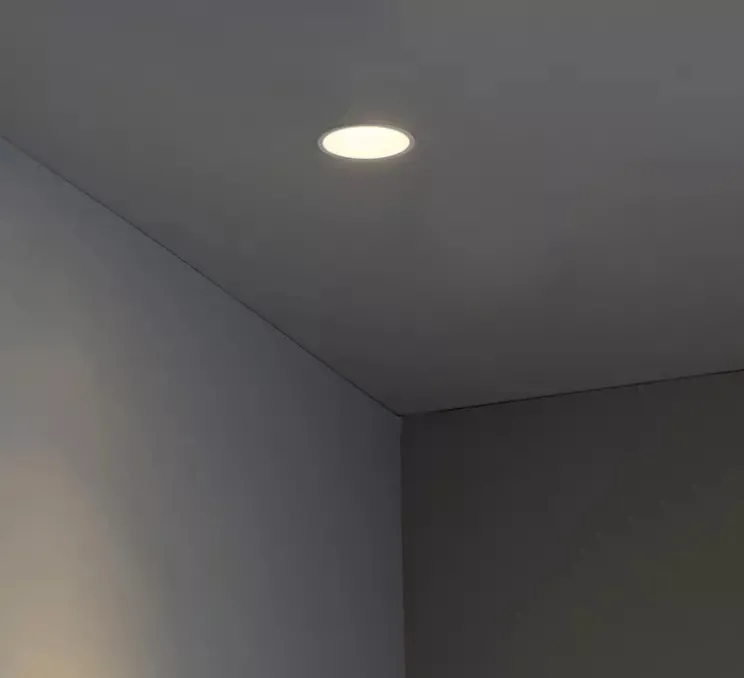 Spot encastrable, Fresh, GU10, blanc, Ø9cm, H6cm (hauteur plafond recommandée 14,5cm) - Faro