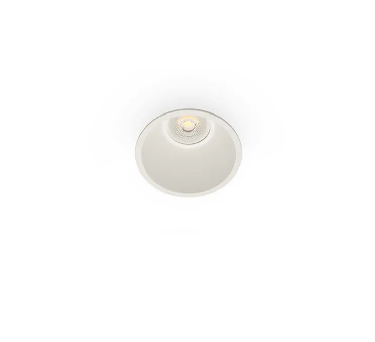 Spot encastrable, Fresh, GU10, blanc, Ø9cm, H6cm (hauteur plafond recommandée 14,5cm) - Faro