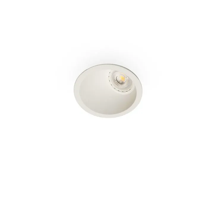 Spot encastrable, Fresh Wall Washer, blanc, Ø9cm, H6,4cm (hauteur plafond recommandée 14,5cm) - Faro