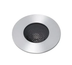 Spot encastrable, Grund, argent, LED, Ø9cm, H12,5cm, IP67, 36°- Faro