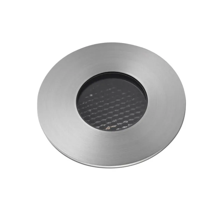 Spot encastrable, Grund, argent, LED, Ø8cm, H9,5cm, IP67, 36° - Faro