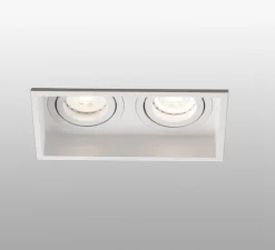 Spot encastrable, Hyde double orientable, blanc, L17,1cm, H8,9cm - FARO