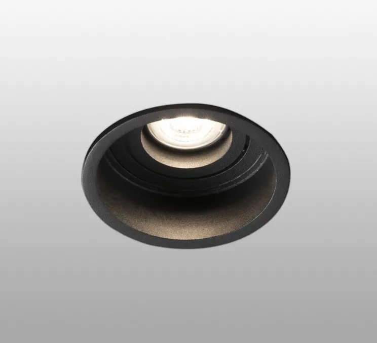 Spot encastrable, Hyde orientable, noir, Ø8,9cm, H5,5cm - Faro