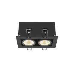 Spot encastrable, Kadux double, noir, LED, dim, 3000K, 1550 lm, L15cm, H8,3cm - SLV